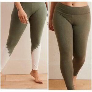 Bundle of 2 Aerie Chill Play Move Green Leggings